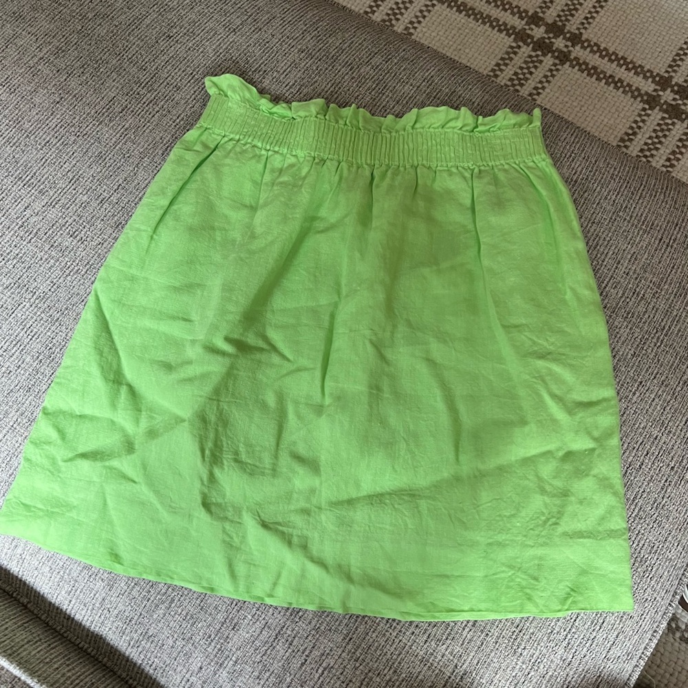 J. Crew bright green skirt